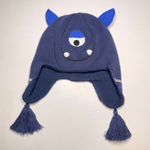 HANNA ANDERSSON Boy’s Hat Monster Face Fleeced Size S (Bx 18)
